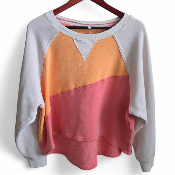 free people movement Tops - Free People FP Movement Daydreamer Colorblock Pullover Sweatshirt | S/P
